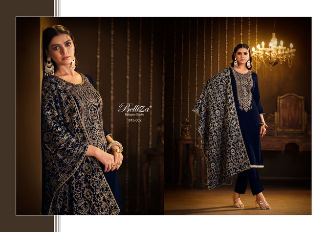 Kohinoor By Belliza Heavy Velvet Dress Material Catalog